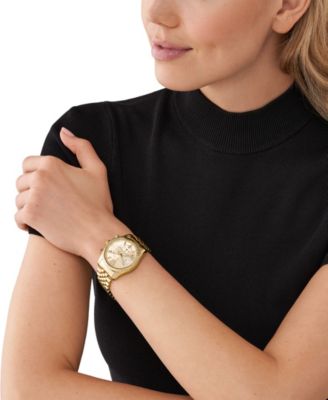 Women's Lexington Quartz Chronograph Gold-Tone Stainless Steel Watch 38mm