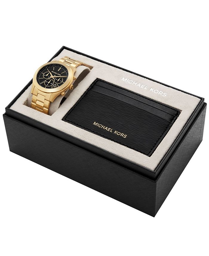 Michael Kors Slim Runway Quartz Blue Dial Rose Gold Steel Strap Watch For Women - MK3494