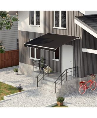 12' x 10' Electric Retractable Awning w/ Remote Controller,