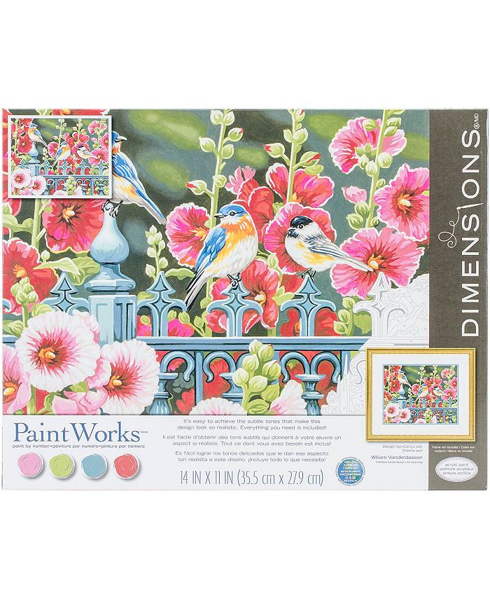 Paint Works Paint By Number Kit Hollyhock Gate Macy's