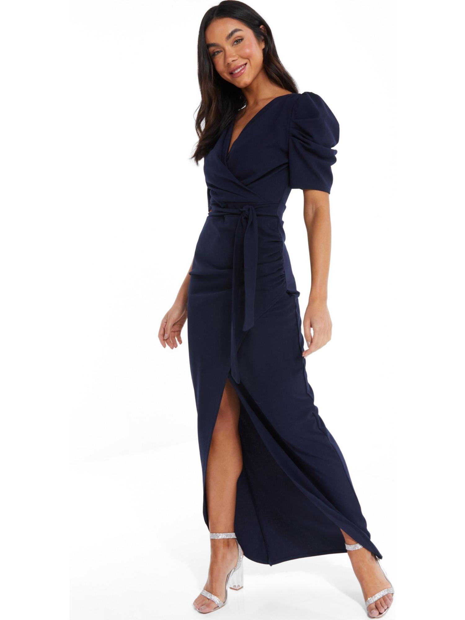 women's Puff Sleeve Maxi Dress
