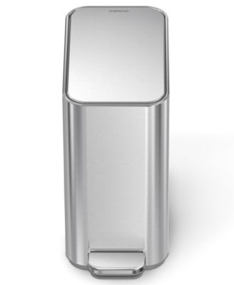 5 Liter Slim Bathroom Trash Can with Liner Pocket