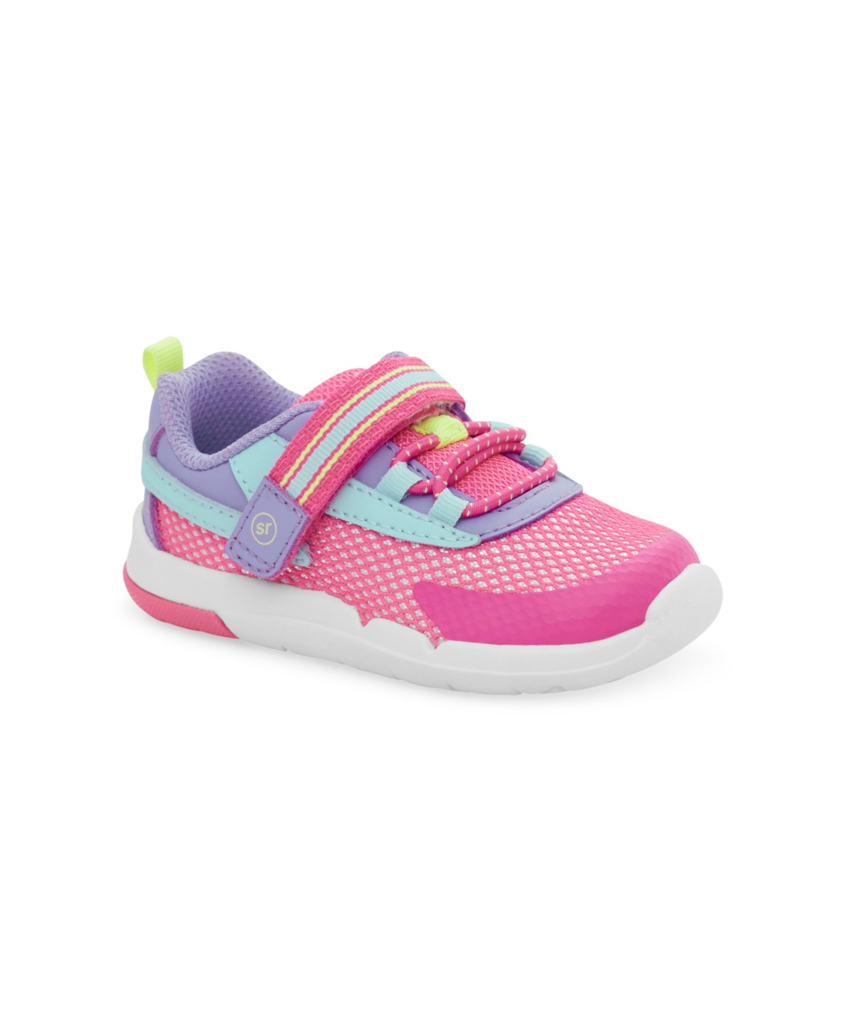 Shop Stride Rite Toddler Girls Srtech Ian Leather Sneakers In Pink Multi