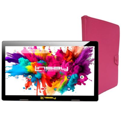 10.1"  Octa Core 128GB Bundle with Pink Case Newest Android 15 Tablet