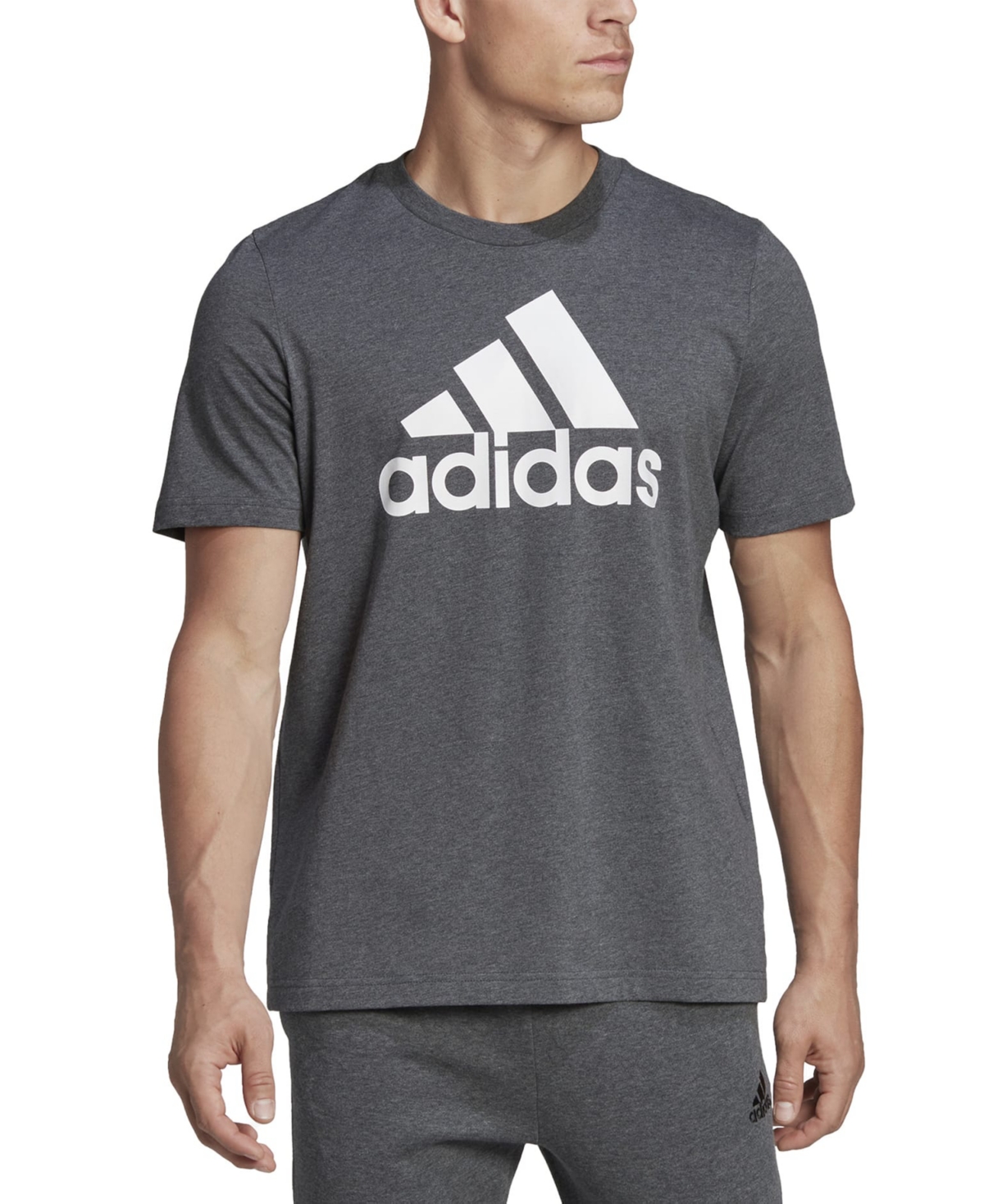 Adidas Originals Adidas Men's Badge Of Sport Logo T-shirt In Dgh / Wht