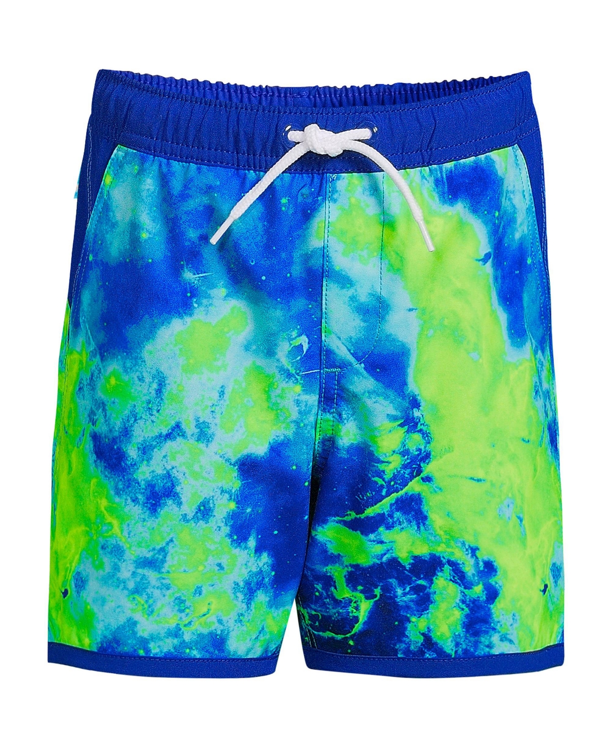 Lands End Child Boys Husky Stretch Swim Trunk With Hydroliner In Turquoise Space Galaxy ModeSens