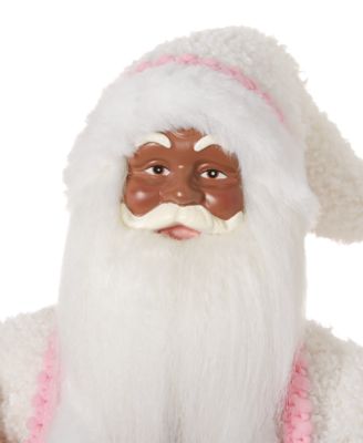 Holiday Lane 12" Pink African-American Santa, Created for Macy's
