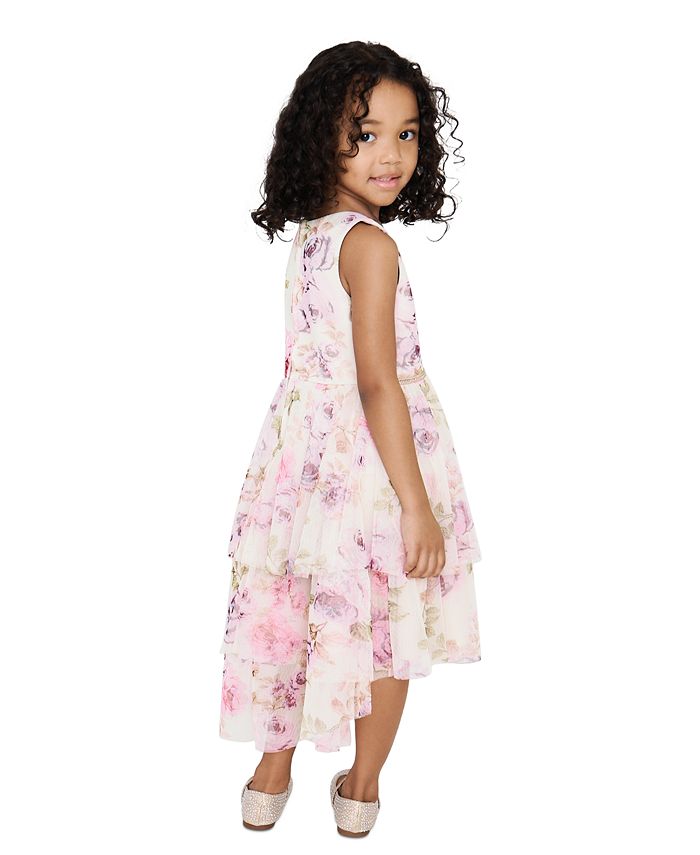 Rare Editions Toddler & Little Girls Floral HiLow Skirt Dress Macy's