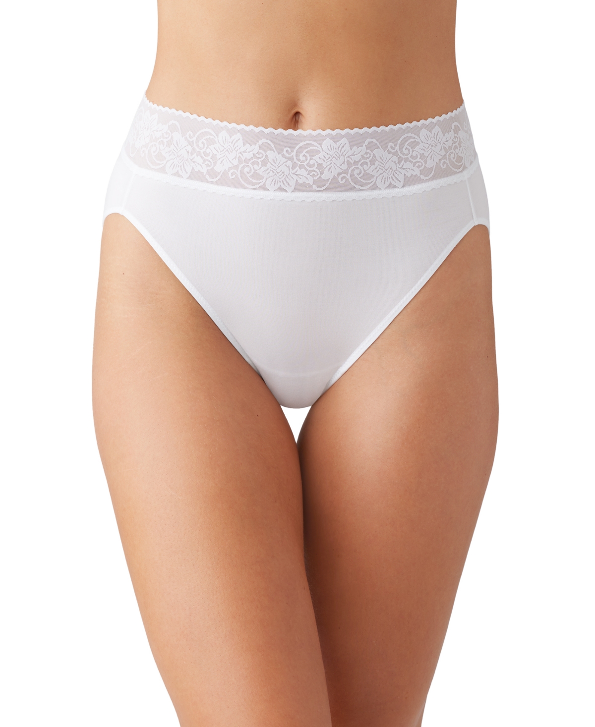 Shop Wacoal Women's Comfort Touch High Cut Underwear 871353 In White