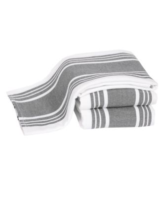 Stripe Dual Sided Woven Kitchen Towel, Set of 3