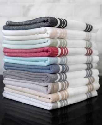 Stripe Dual Sided Woven Kitchen Towel, Set of 3