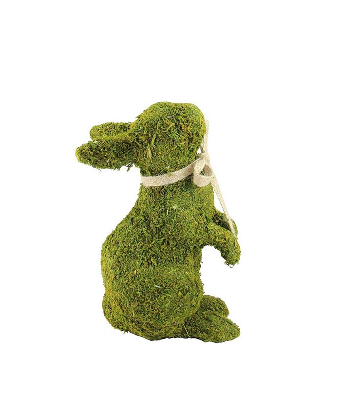 Northlight 10.5 Green Moss Standing Bunny Rabbit Spring Easter Figure