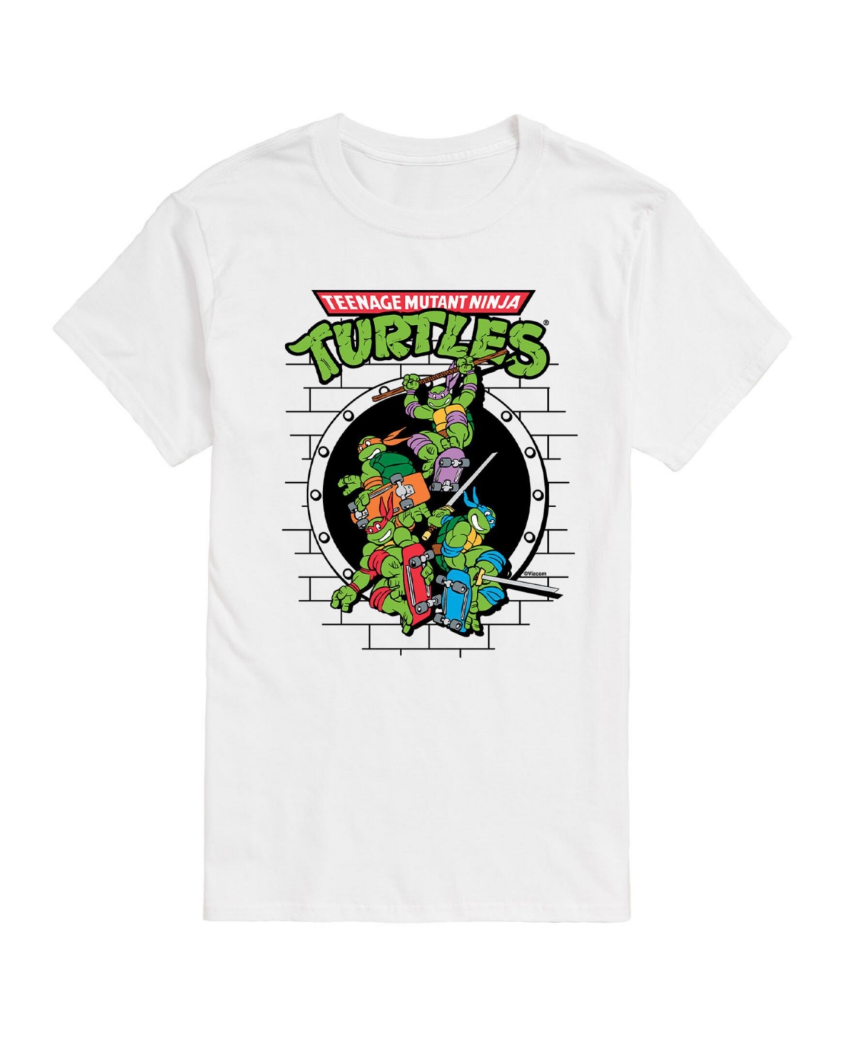 Airwaves Men's Teenage Mutant Ninja Turtles Graphic T-shirt In White