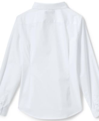 Big Girls No Gape Long Sleeve Stretch Shirt