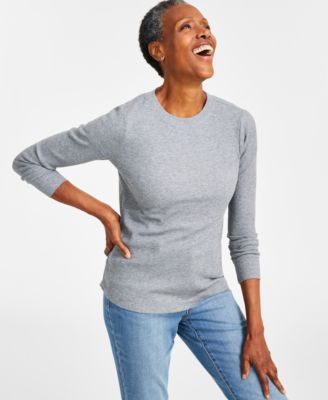 売れ筋商品|||スタイルアンドコー カットソー トップス レディース Petite Dot Pima Knit Top, Created for Macy's Deep Black 送料無料】 スタイルアンドコー レディース シャツ トップス