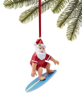 Holiday Lane - Hawaii Surfing Santa Ornament