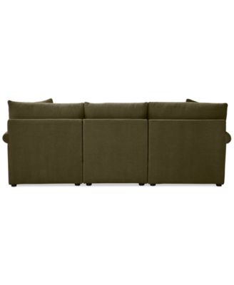 CLOSEOUT! Wrenley 99" 3-Pc. Fabric Modular Chaise Sectional Sofa, Created for Macy's