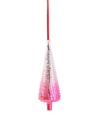 Holiday Lane - Milk Paint Pink and Gold Ombre Tree Ornament