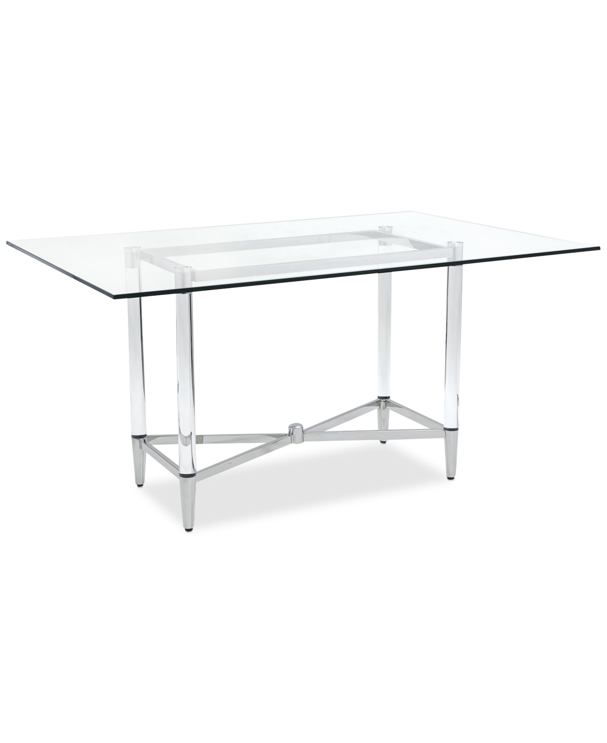 Furniture Marilyn Glass And Acrylic Dining Table