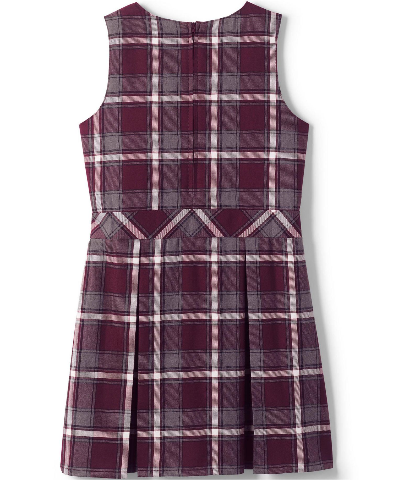 Big Girls Plaid Jumper Top of Knee