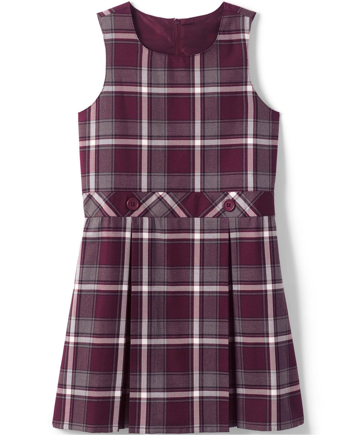 Big Girls Plaid Jumper Top of Knee