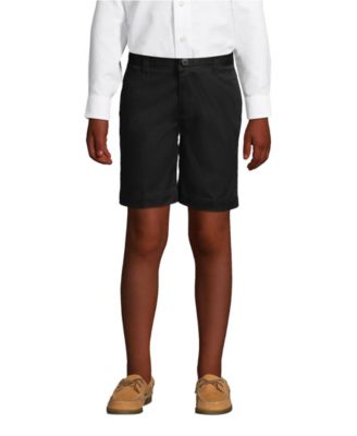 Men's School Uniform Boys Plain Front Blend Chino Shorts