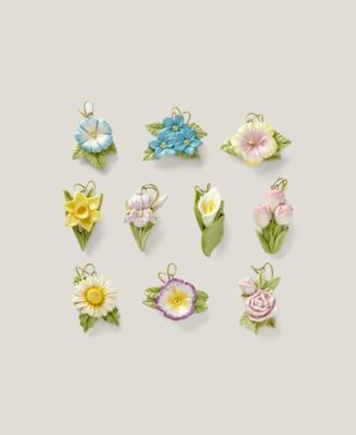 Celebrate Flowers Ornament Set, 10-Piece