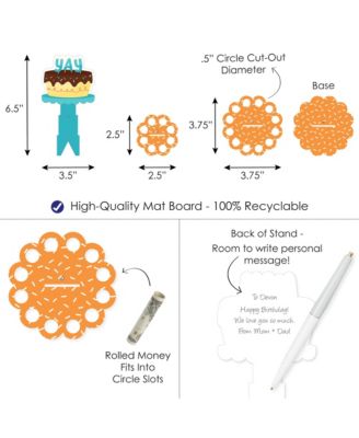 Colorful Happy Birthday DIY Birthday Party Money Holder Gift Cash Cake