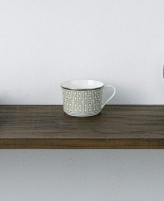 Infinity Green Platinum 4 Piece Cup Set, Service for 4