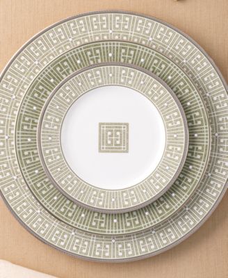 Infinity Green Platinum 4 Piece Salad Plate Set, Service for 4