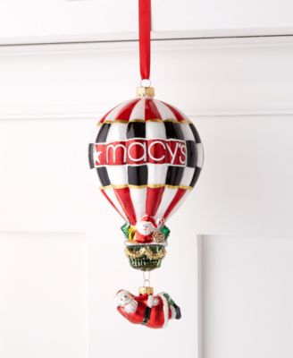 Holiday Lane - Checkered Hot Air Balloon Ornament