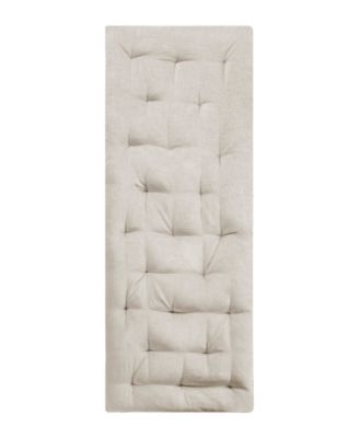 Edelia Poly Chenille Lounge Floor Pillow, 27 "x 74"