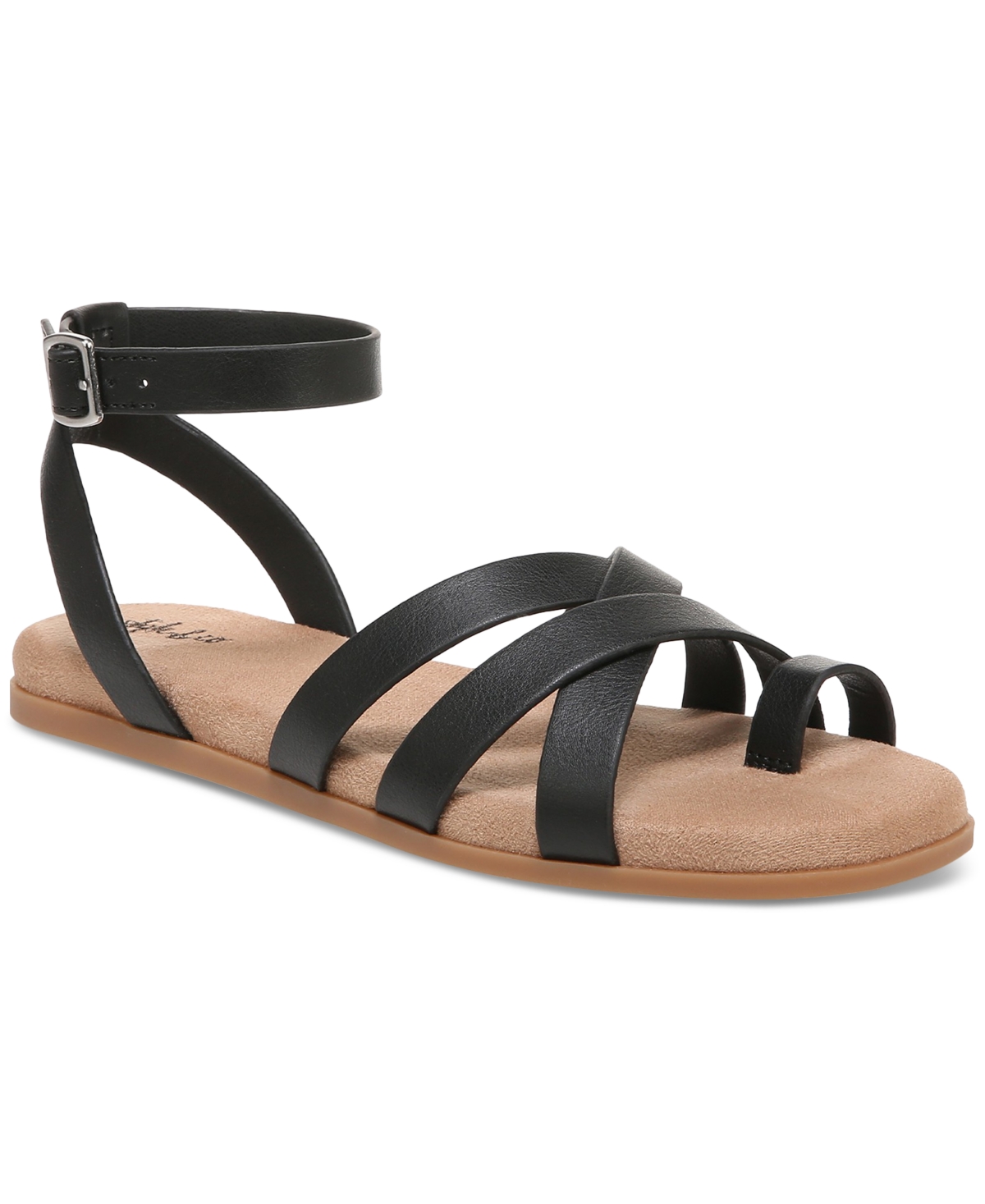 Style & Co Parnikka Anklestrap Toeloop Flat Sandals, Created For Macy