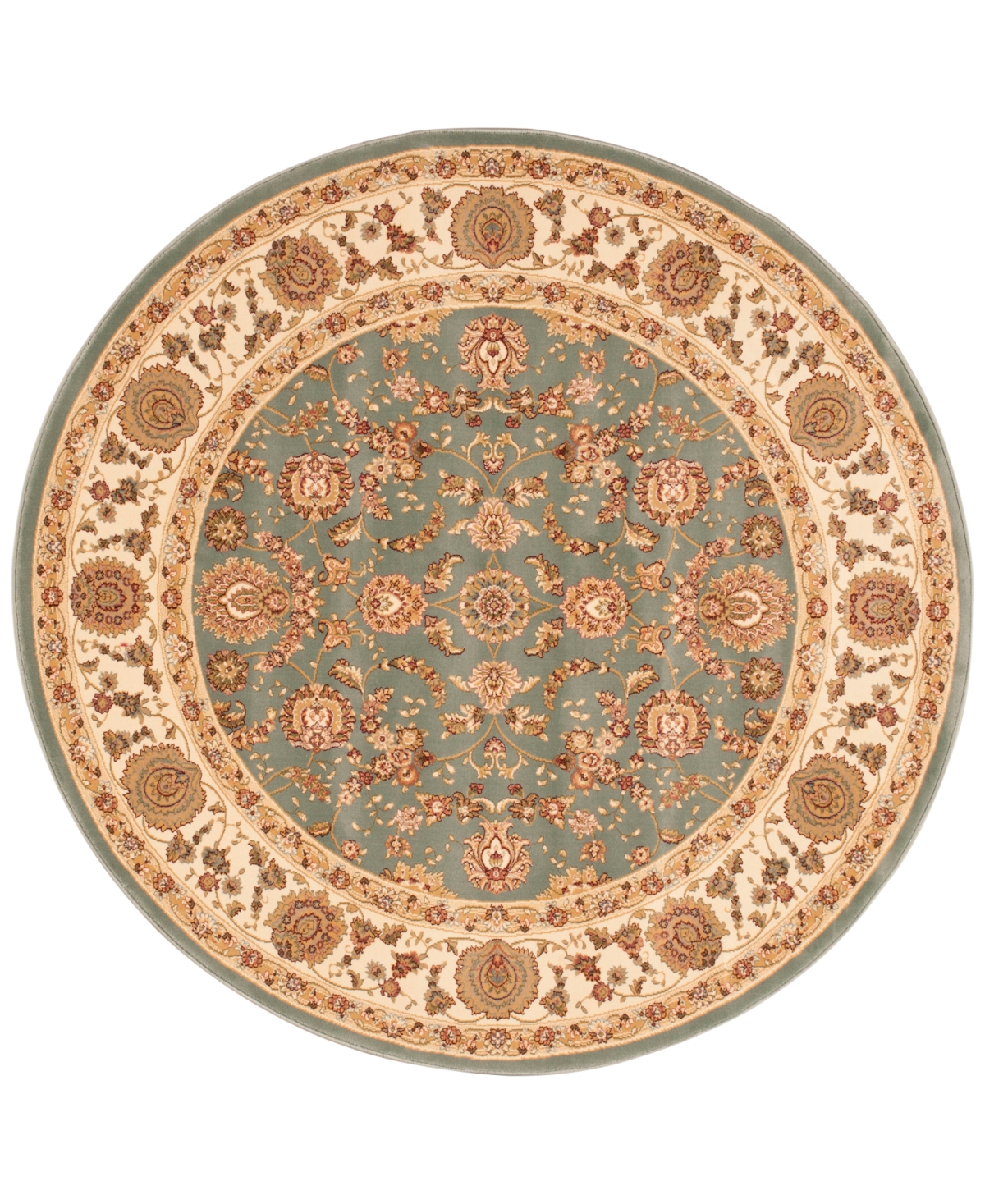 kathy ireland Home Ephesus Anatolia 5'3in Round Rug, Created for Macy's - Slate Blue
