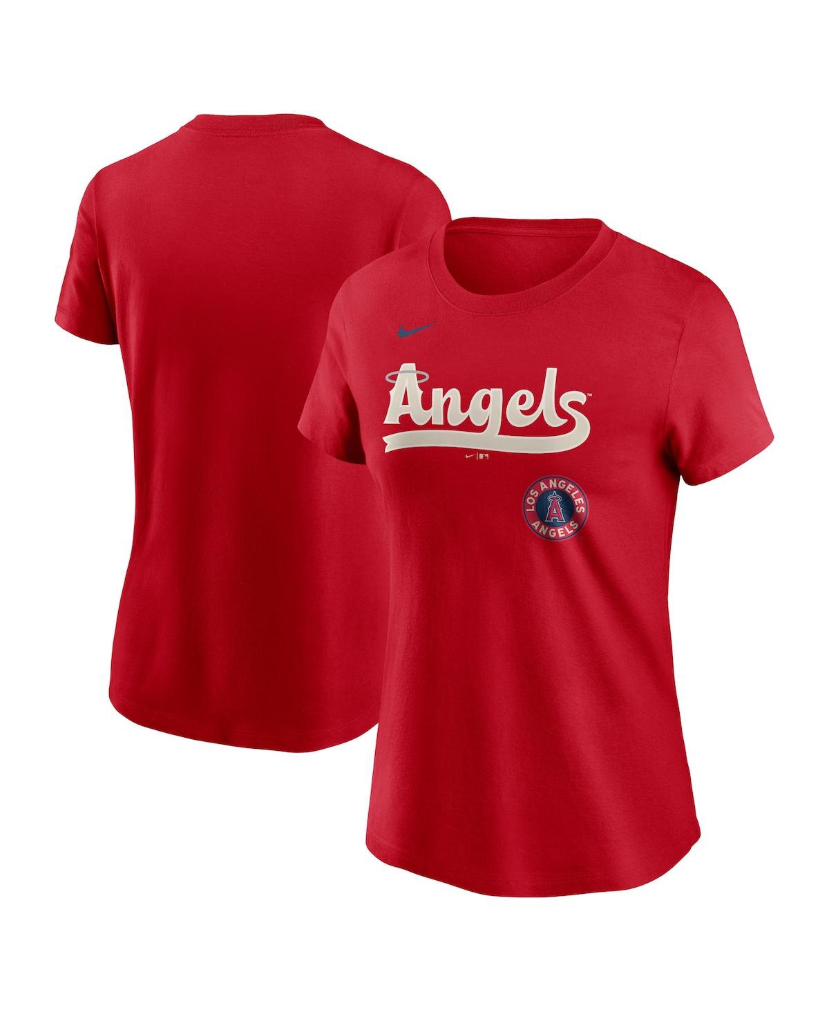 NIKE WOMEN'S NIKE RED LOS ANGELES ANGELS CITY CONNECT WORDMARK T-SHIRT