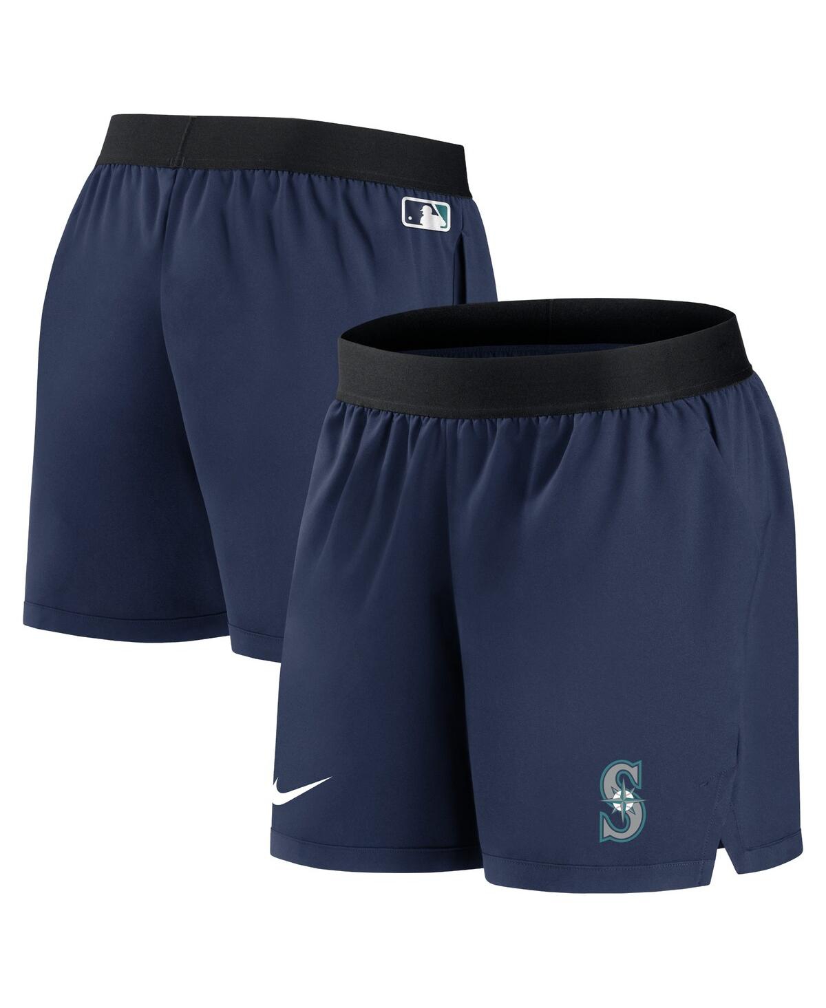 Nike Women's  Navy Seattle Mariners Authentic Collection Team Performance Shorts In Navy