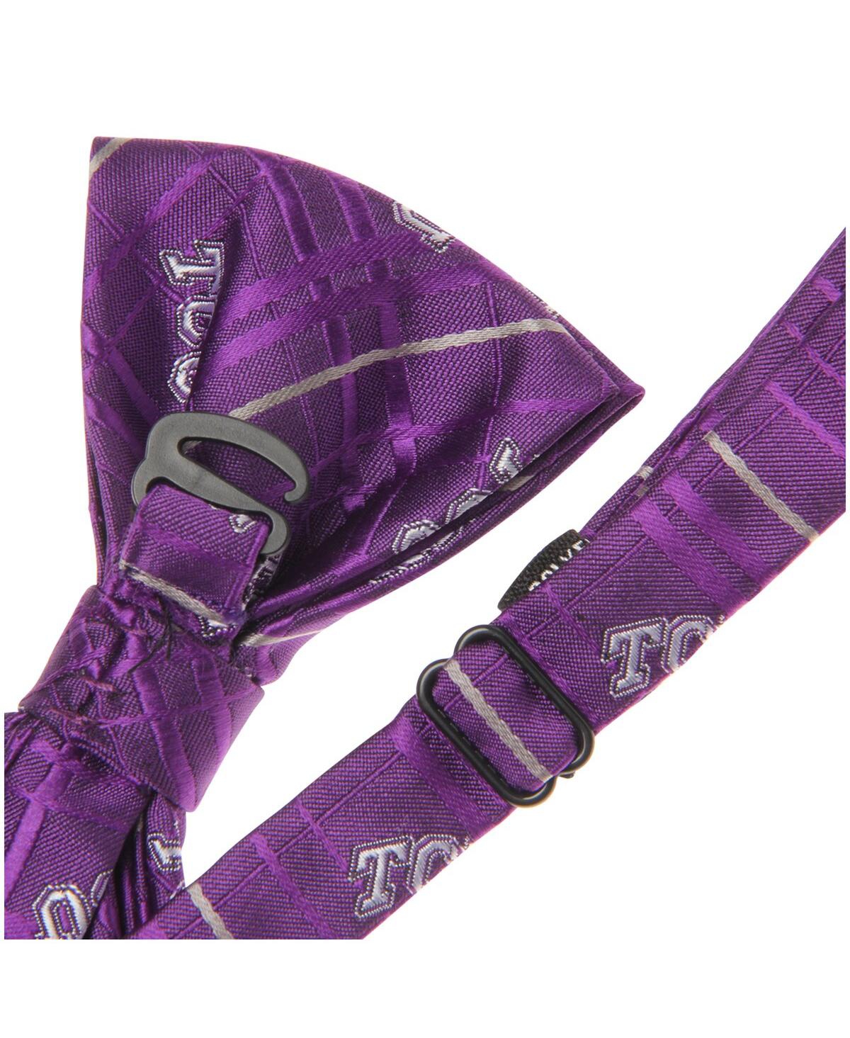 Shop Eagles Wings Men's Purple Tcu Horned Frogs Oxford Bow Tie