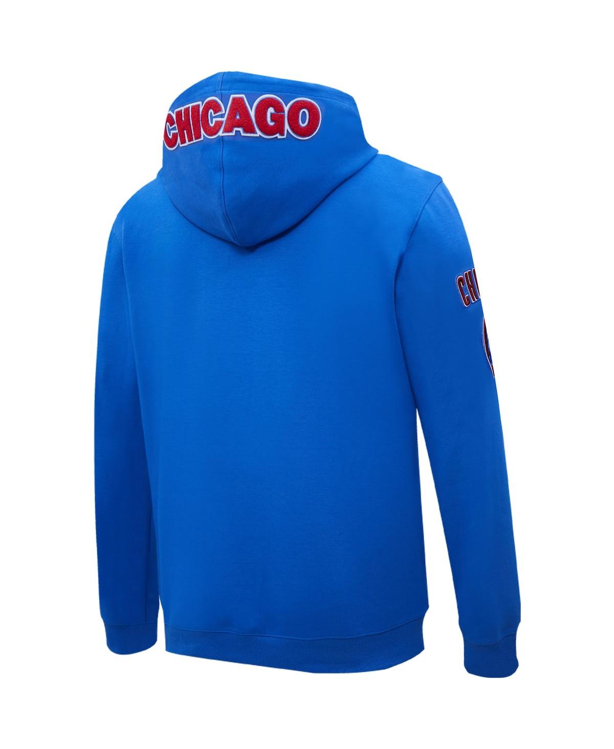 Shop Pro Standard Men's Royal Chicago Cubs  Logo Pullover Hoodie
