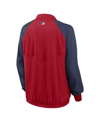 Women's Red Los Angeles Angels Authentic Collection Team Raglan Performance Full-Zip Jacket