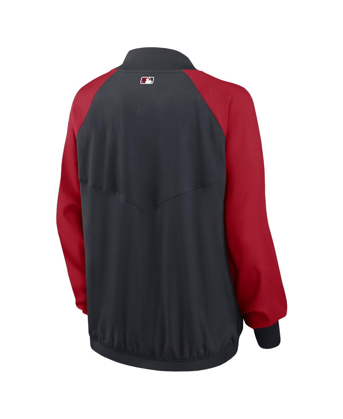 Women's NikeWashington Nationals Authentic Collection Team Raglan Performance Full-Zip Jacket - Navy