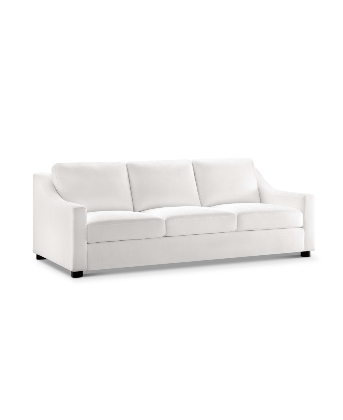 Abbyson Living Garcelle 85" Stain-resistant Fabric Sofa In White