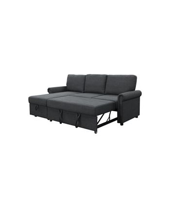 Abbyson hamilton storage sofa bed and reversible shop sectional
