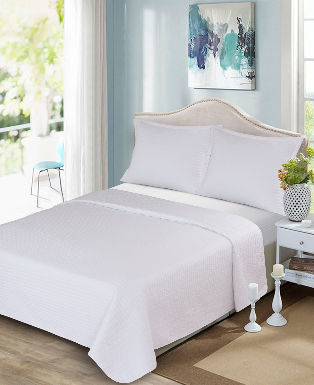 Videri Home Brick Quilted Coverlet,