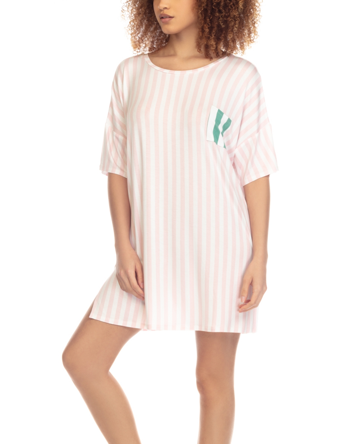 Honeydew Women's Good Times Sleepshirt In Inhale Stripe