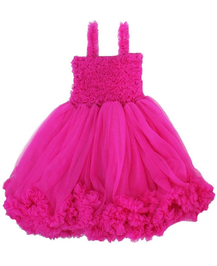 RuffleButts Baby Girls Raspberry Princess Petti Sleeveless Dress - Macy's