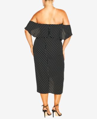 Plus Size Gina Spot Dress