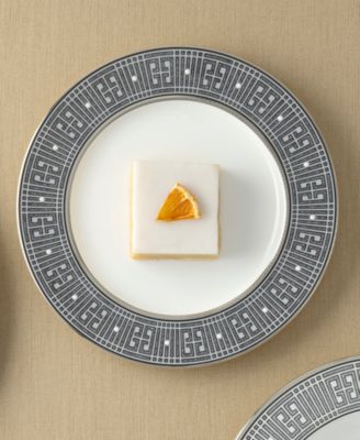 Infinity Graphite 4 Piece Salad Plate Set, Service for 4