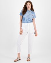 Macy's winter white pants clearance