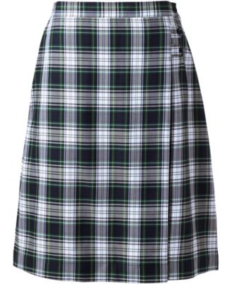 Women's Plaid A-line Skirt Below the Knee