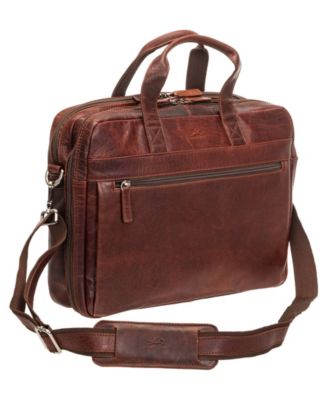 Men's Buffalo Double Compartment Briefcase for 15.6" Laptop and Tablet